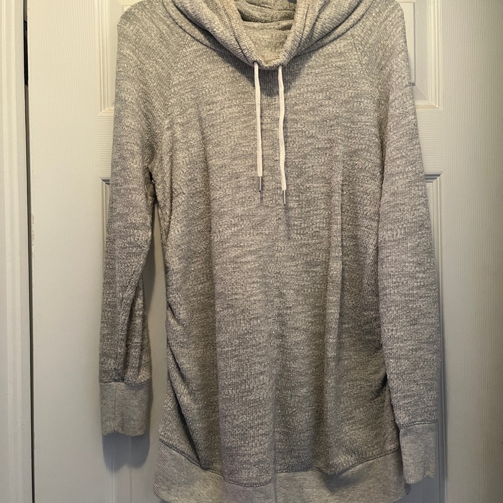 Liz Lange Maternity Heather Gray Knit Hoodie